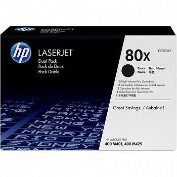 HP CF280XF картридж черный, двойная упаковка (оригинальный)