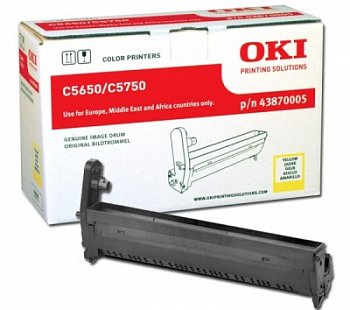 OKI 43870005 фотобарабан желтый (оригинальный)
