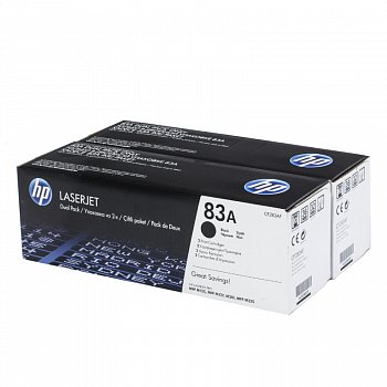 HP CF283AF картридж черный, двойная упаковка (оригинальный)